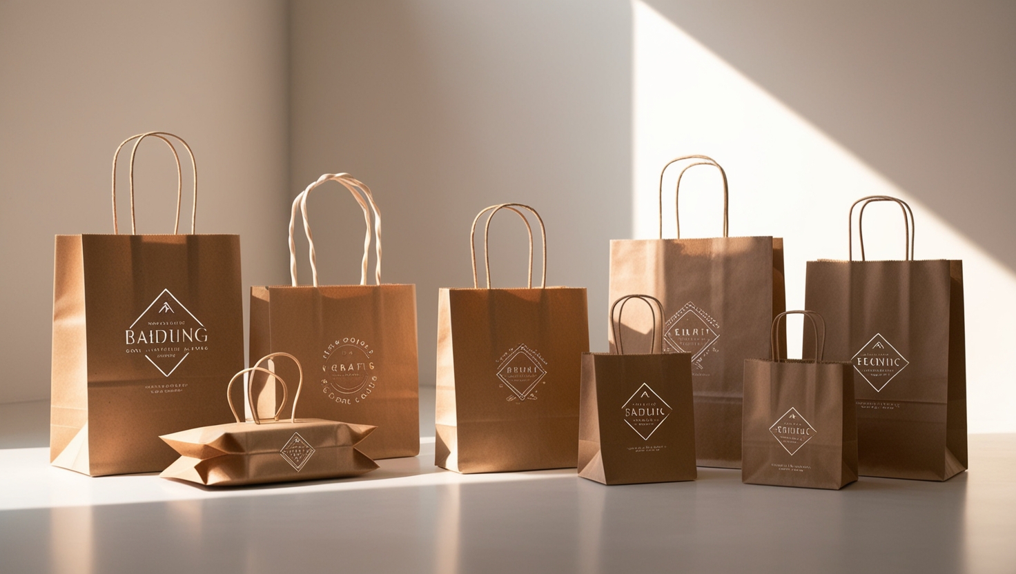 Custom-Designed Kraft Paper Bags