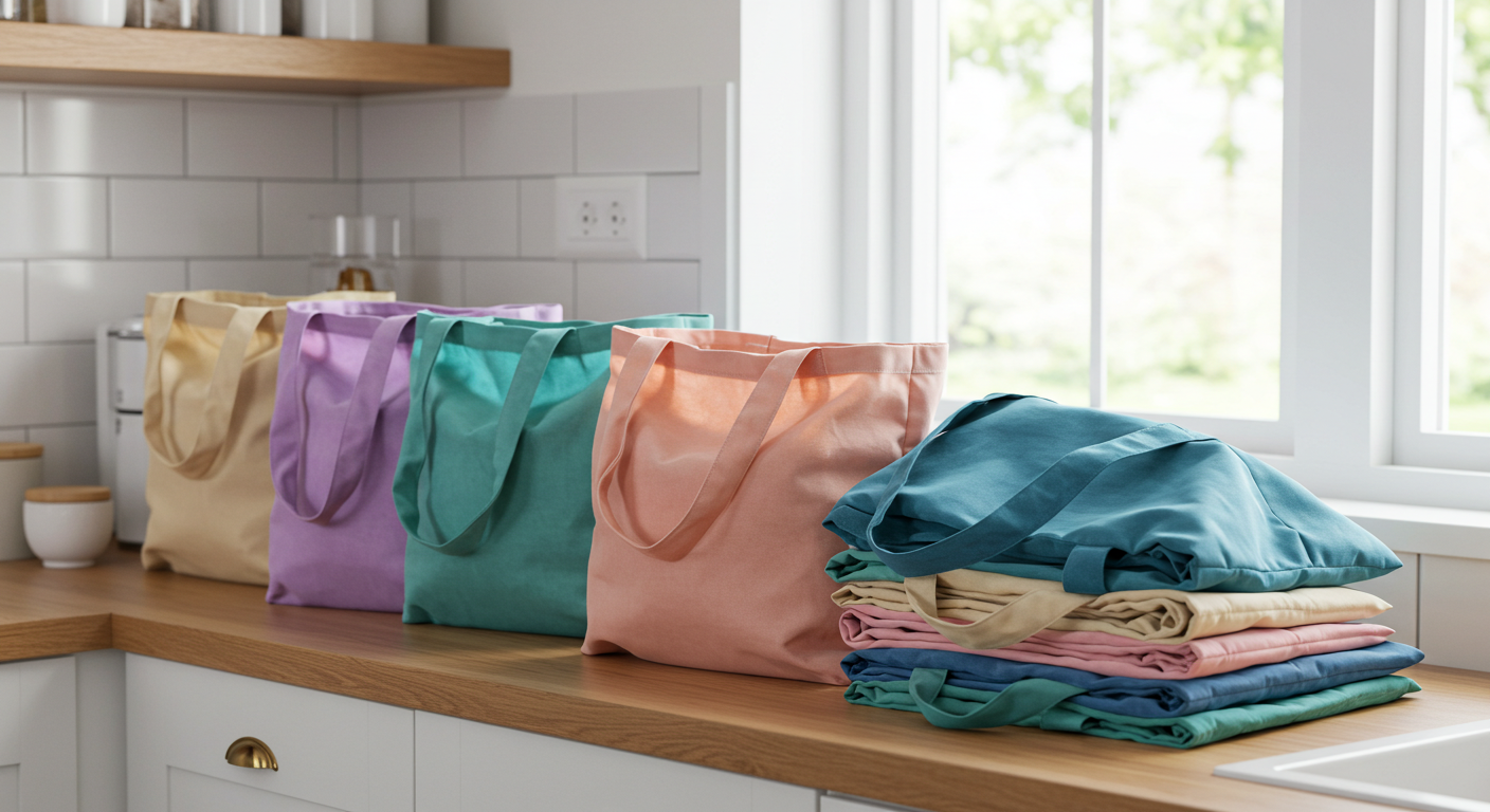 washable cotton canvas grocery bags