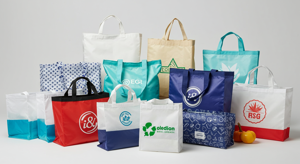 branded reusable grocery bags for marketing