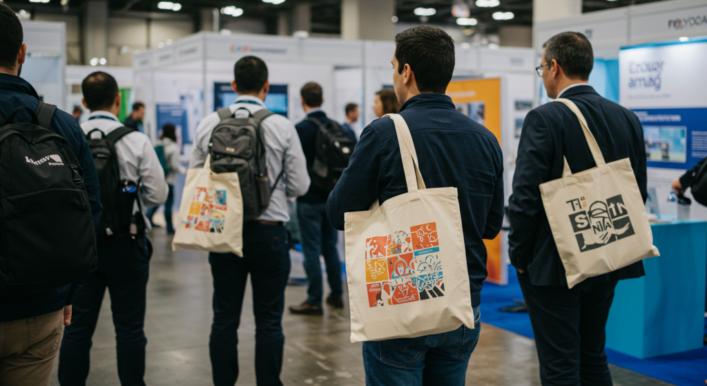 branded canvas tote bags for conferences