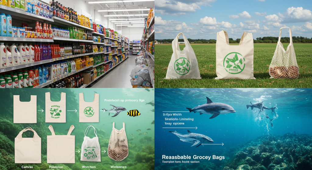 impact of reusable grocery bags on environment