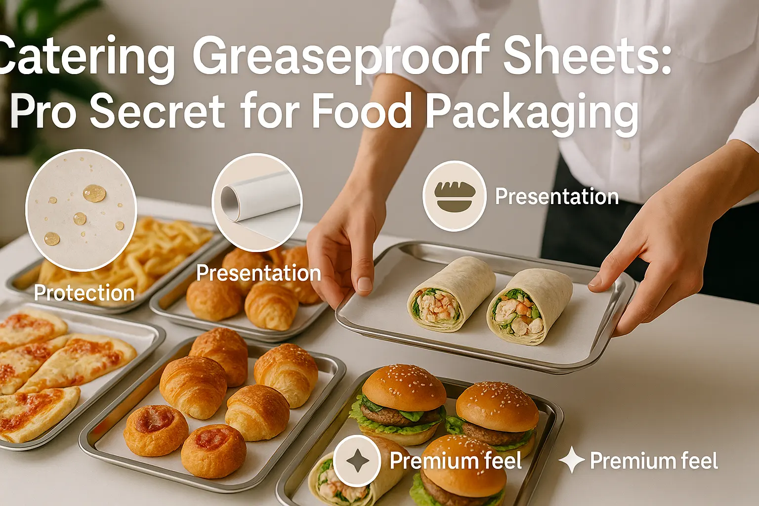 Catering fedtsugende papirark