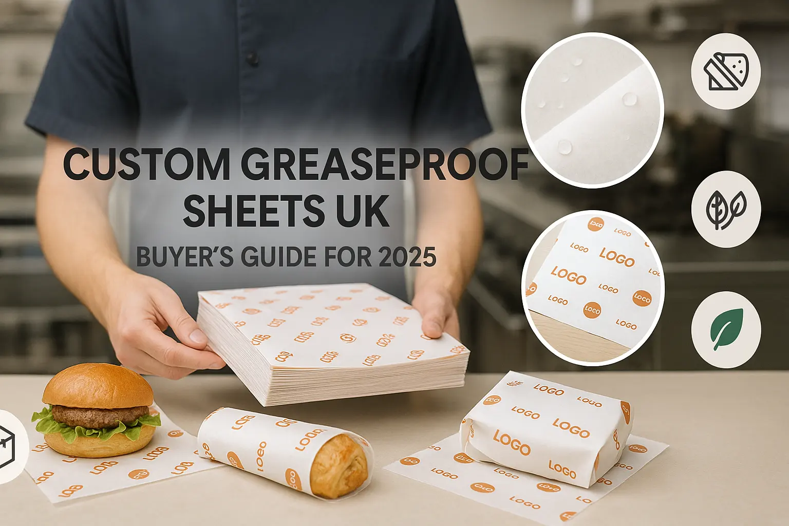 custom greaseproof paper sheets uk