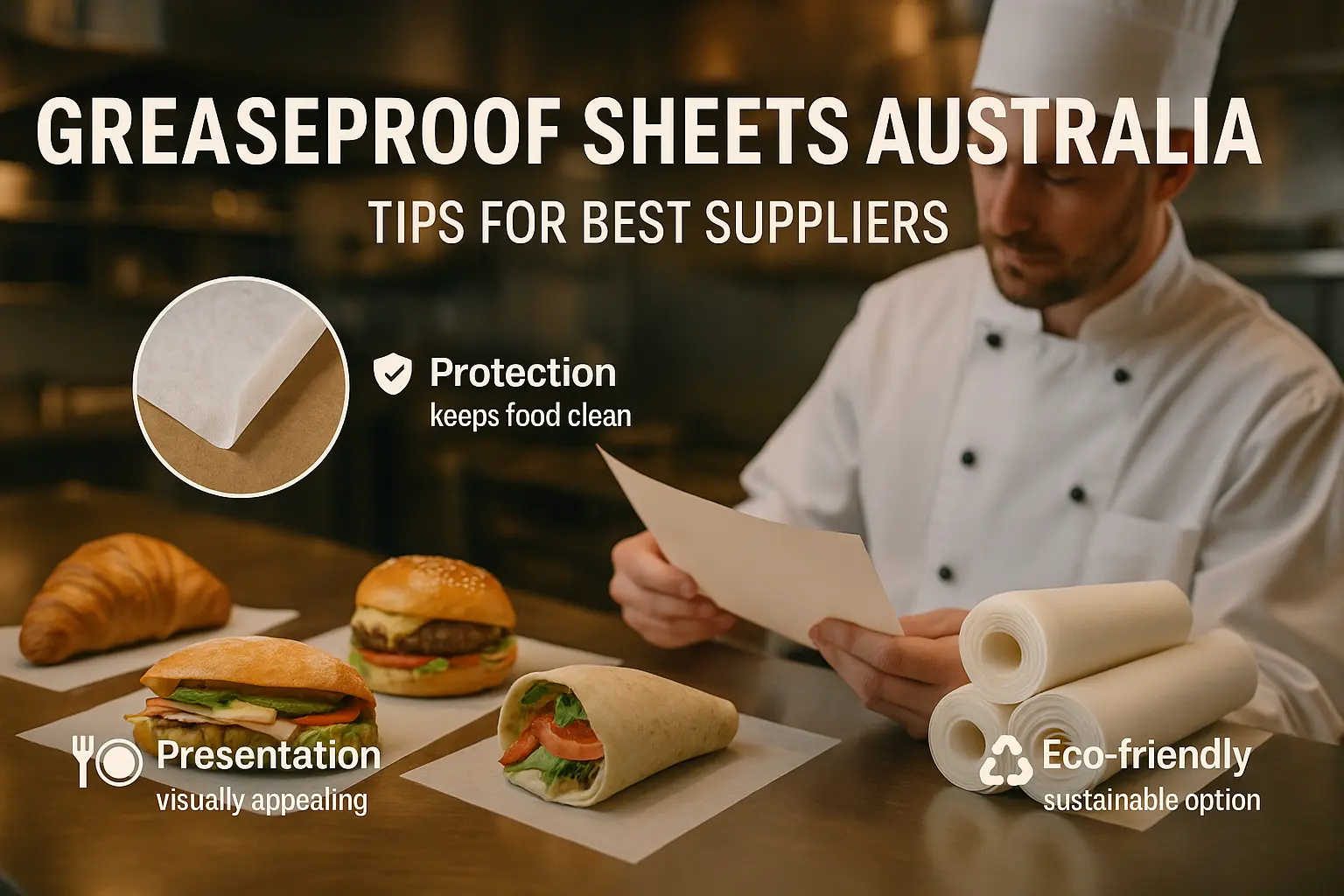 folhas de papel à prova de graxa austrália