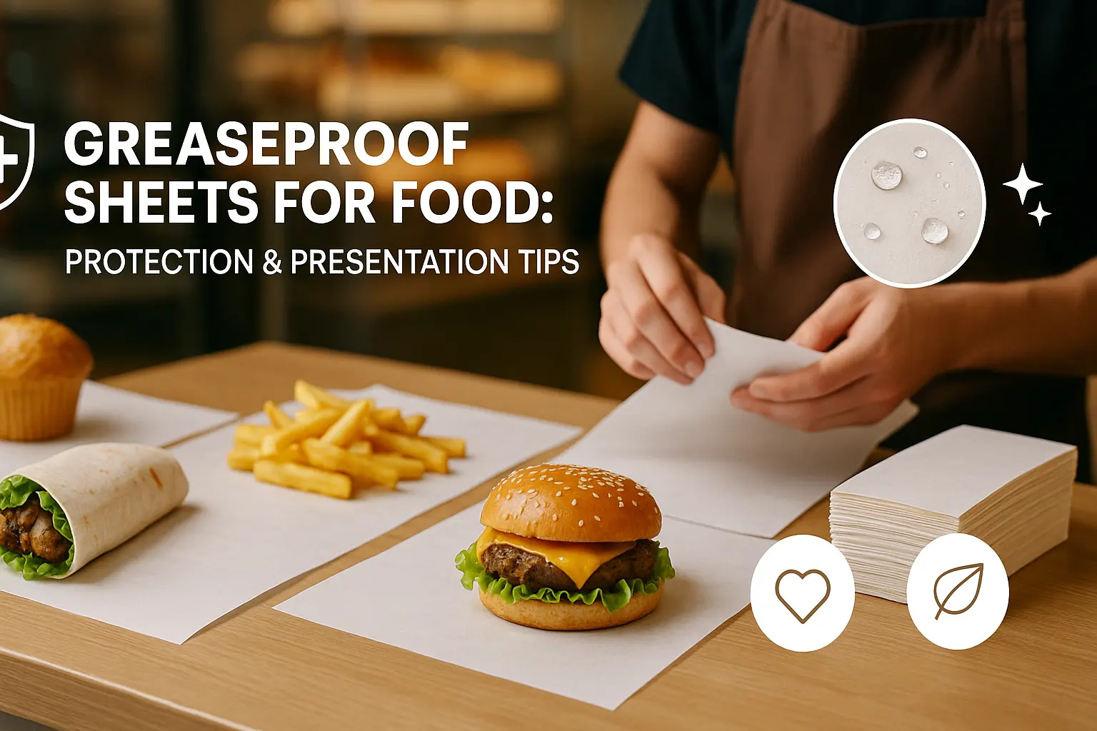 greaseproof paper sheets for food